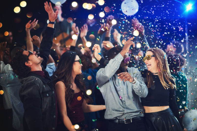 Portrait,Of,Attractive,Fellow,Buddies,Fellowship,Move,Motion,Laugh,Laughter